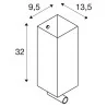 SLV QUADRASS SPOT 1003428/9 kinkiet LED