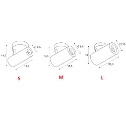 SLV NUMINOS S, M, L reflector ceiling LED