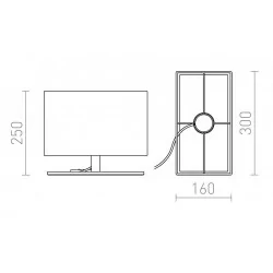 Redlux PLAZA S, M Table lamp E27