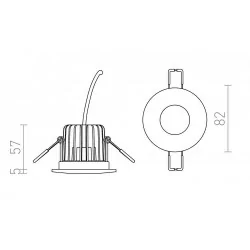 Redlux WATERBOY R LED recessed lamp