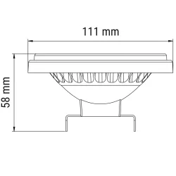 Żarówka LED AR111 15W 12V biała ciepła 3000K