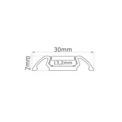 Profil led STOS - ALU anodowany 1m