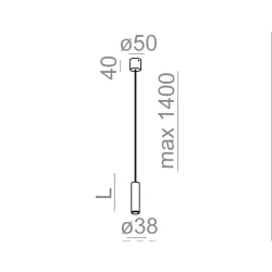 AQFORM PET next mini LED zwieszany 59768/9 12cm, 20cm, 32cm