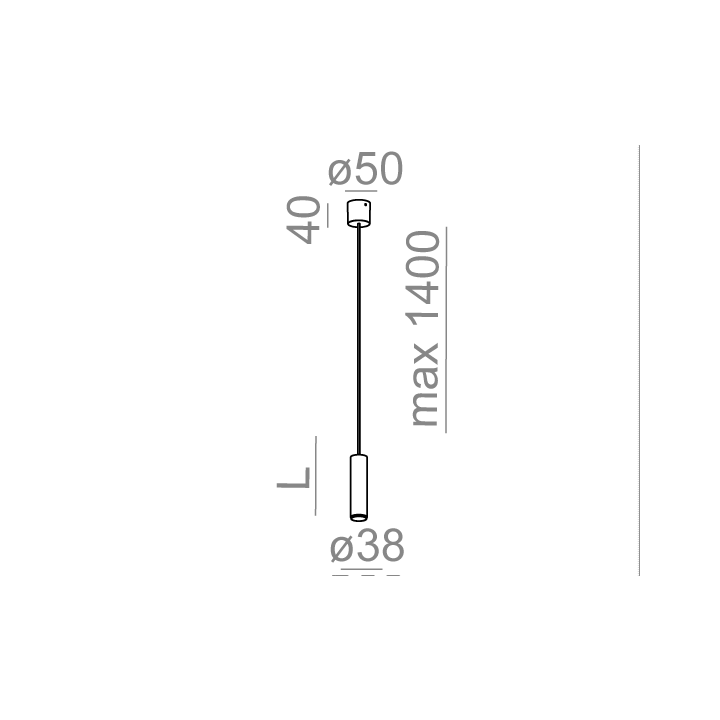 AQFORM PET next mini LED zwieszany 59768/9 12cm, 20cm, 32cm