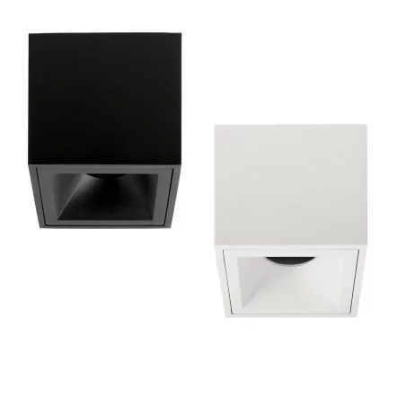 OXYLED CROSTI PERO SQ tube GU10 square 9cmx9cm white, black OXYLED CROSTI PERO SQ tube GU10 square 9cmx9cm white, black