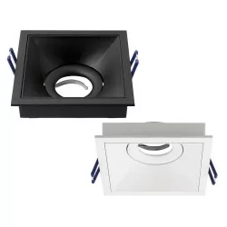 OXYLED CROSTI VIEDO square 1xGU10 black, white