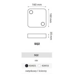 OXYLED Baza podwójna kwadratowa SQ2