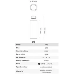 Oxyled Modul light S40 for system-base ARDIZONE