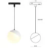 OXYLED ORB P MultiLine 893647 wisząca lampa