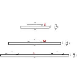 OXYLED STRIPE MULTILINES light line for magnetic track 48V