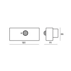 Kobi SOLARIS 2,5W wall solar lamp with motion