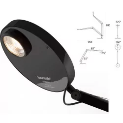 Artemide Demetra Professional TABLE LED 12W grey, black, white