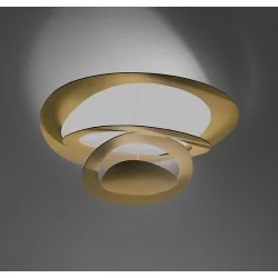 Artemide Pirce soffitto 44W sufitowa lampa LED biała, złota