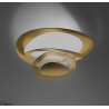 Artemide Pirce soffitto 44W sufitowa lampa LED biała, złota