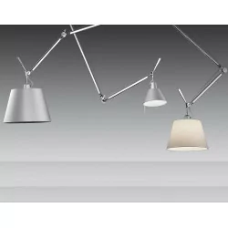 Artemide Tolomeo Decentrata 0629000A podstawa zwieszana E27