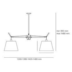 Tolomeo Basculante 2 Bracci Suspension