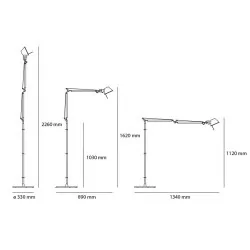 Artemide Tolomeo Floor A0048 podłogowa lampa LED 226cm