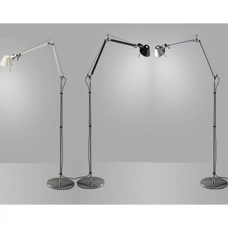 Artemide Tolomeo Floor podłogowa E27 226cm alu, czarna, biała