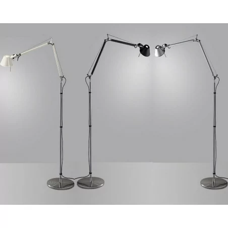 Artemide Tolomeo Floor podłogowa E27 226cm alu, czarna, biała