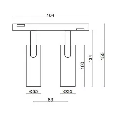 OXYLED MINI SPOT DUE 893203 multiline 2x7W