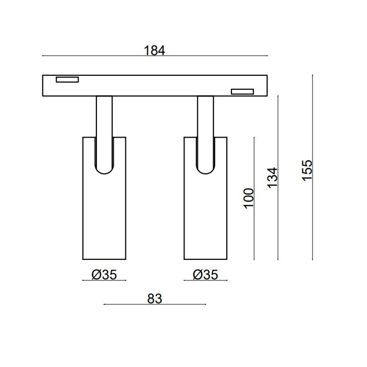 OXYLED MINI SPOT DUE 893203 multiline 2x7W