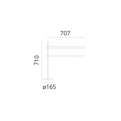 Artemide Talak Professional table 0687510A white LED 12W