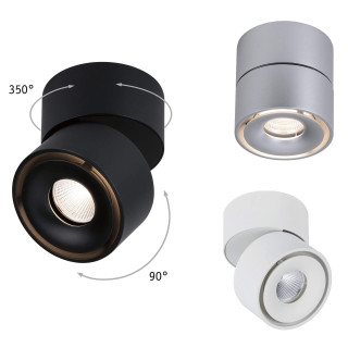 Paulmann ABL Set Spircle LED natynkowa 8W 3000K 36&deg; biała, alu, czarna
