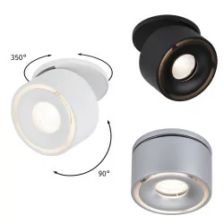 Paulmann EBL Set Spircle LED 8W recessed white, black, chrom matt