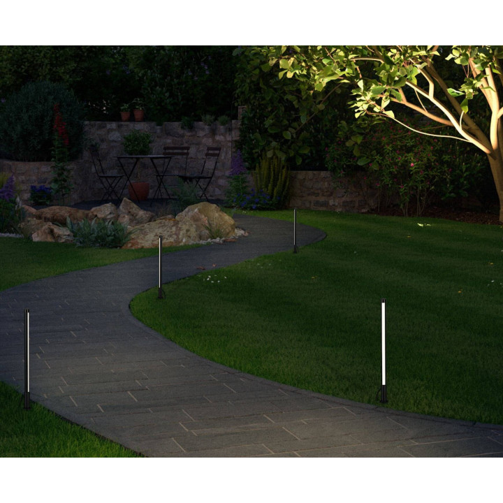 Paulmann Plug & Shine bollard light 360mm IP44 5.5W 3000K anthracite
