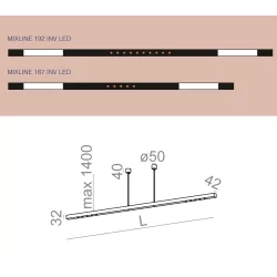 AQFORM MIXLINE INV LED zwieszany 50441, 50442