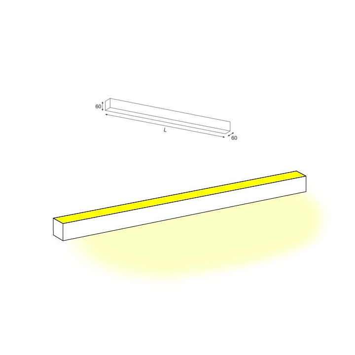 Wall lamp ELKIM LUPINUS/K up/down LED 60-291cm