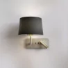 ASTRO Side by Side Grande USB Wall lamp black, nickel, bronze