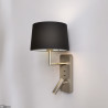 ASTRO Side by Side Grande USB Wall lamp black, nickel, bronze