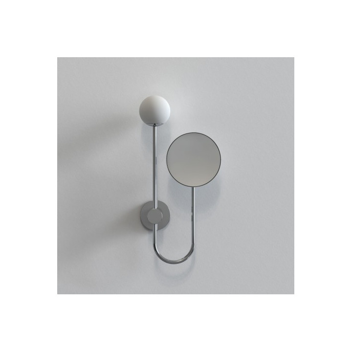 ASTRO ORB Wall lamp with mirror, chrome, black