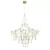LUCES SALAMANCA LE41324 złoty żyrandol LED 20W z kryształkami