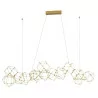 LUCES ASIS LE41326 gold LED pendant lamp 67W length 137cm