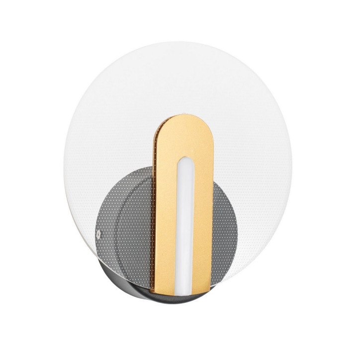 LUCES CEJA LE41374 kinkiet LED czarno-złoty 7W