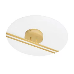 LUCES CHIA LE41379 gold, round surface LED lamp 53cm 30W