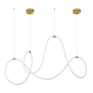 LUCES DEAN LE41385 nowoczesna lampa wisząca LED 57W silikon