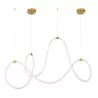 LUCES DEAN LE41385 modern pendant LED lamp fiber braided silicone tube