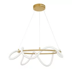 LUCES DEAN LE41386 gold pendant lamp LED 34W diameter 60cm