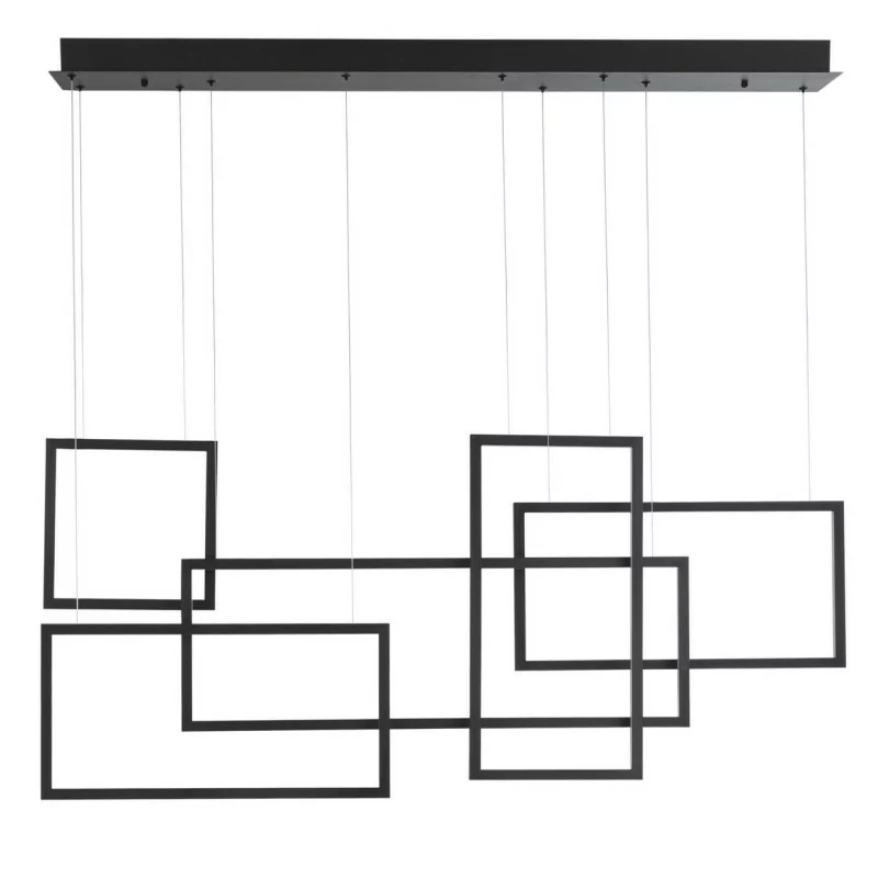 LUCES LEPE LE41433 modern black pendant lamp LED 80W 120cm