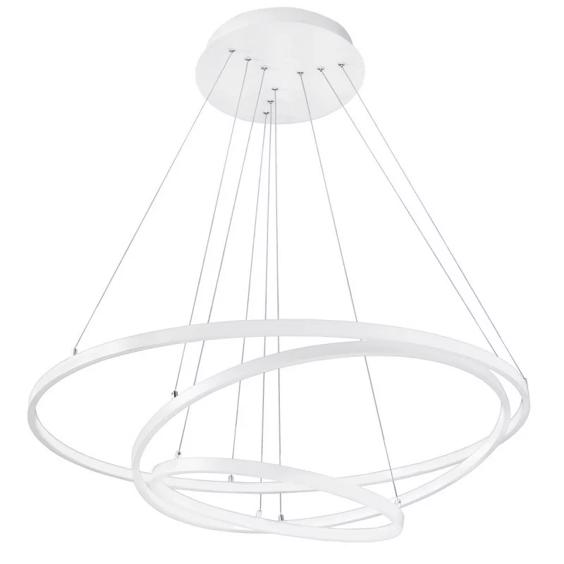 LUCES BANOS LE41588, LE99323 white pendant lamp LED 80cm - 3 rings