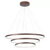 LUCES BANDA LE41589 pendant lamp 3 rings LED 80cm brown