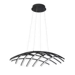 LUCES CATIA LE41599 czarna lampa wisząca LED 80W b.ciepła 3000K