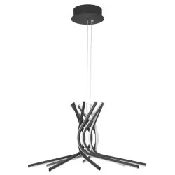 LUCES CEUTA LE41601/2 czarna lampa wisząca LED średnica 50cm, 80cm