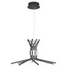 LUCES CEUTA LE41602 czarna lampa wisząca LED średnica 50cm