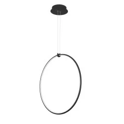 LUCES CHINU LE41603 czarna, pionowa lampa wisząca LED 68cm 28W