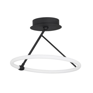 LUCES CINCO LE41605 czarna lampa sufitowa LED 38cm