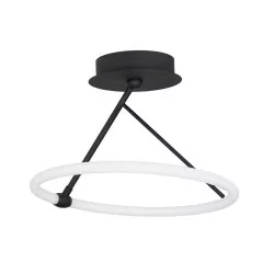 LUCES CINCO LE41605/4 czarna lampa sufitowa LED 38cm, 60cm